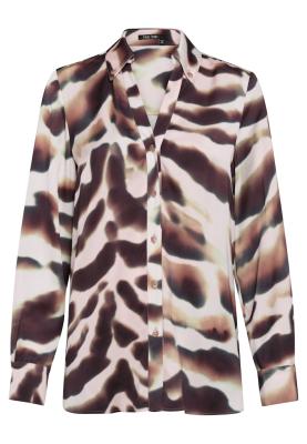 MARC AUREL Bluse – Fließender Viskose-Satin mit edlem Animalprint