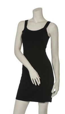 Schwarzes Shirt mit Trägern | Longtop