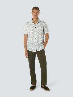 NO EXCESS Kurzarmshirt mit lebhaftem Druck: Ein Hauch von Kultur und Stil