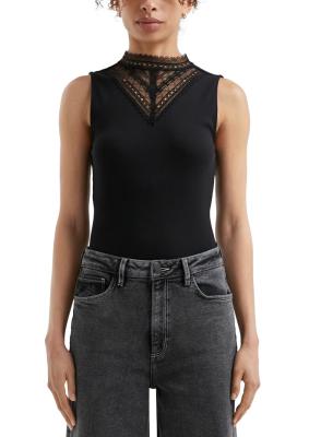 Ripptop mit Spitzeneinsatz