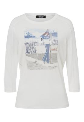 Tuzzi Printshirt mit Retro-Ski-Motiv – Lässige Eleganz im Winter-Chic