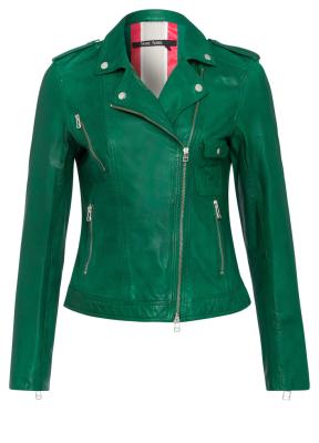 Lederjacke im Bikerstil