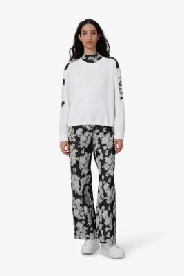Sportalm Sweatshirt in Weiß – weiche Modal-Qualität mit Teddy-Details
