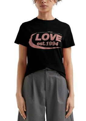 Baumwollshirt mit Frontprint