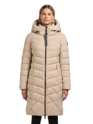 Odana3 | KHUJO Steppmantel – Funktionale Eleganz in zeitlosem Beige