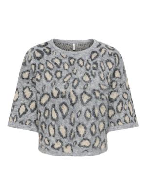 ONLNOEME SS PATTERN O-NECK KNT
