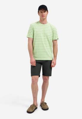 T-Shirt Crewneck Pin Stripe Garment Dyed