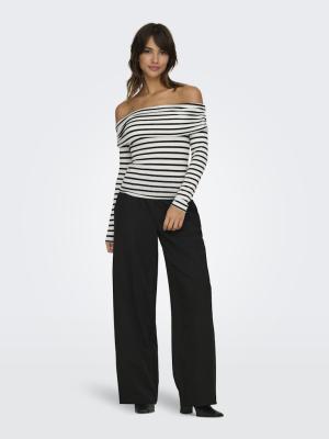 ONLGLAMOUR L/S OFF SHOULDER TOP CC