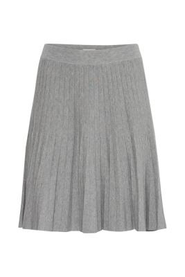 Eleganter Strickrock in A-Linie mit feiner Rippenstruktur | IHEZANORA SK Skirts