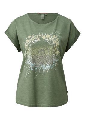 Oversize-Shirt in gewaschener Optik mit Frontprint