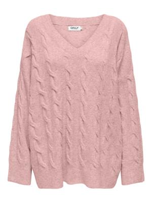 Kuscheliger Strickpullover für jeden Anlass | ONLJEANETT LIFE L/S CABLE V-NECK CS