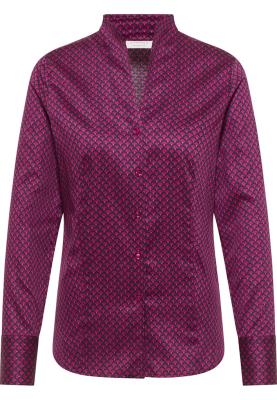 ETERNA Cotton-Satin Bluse – Minimal Chic im eleganten Kelchkragen