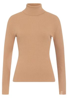 MARC AUREL Rollkragenpullover – Eleganter Rippstrick in Viskose-Elasthan