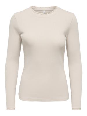 ONLLESLIE L/S LACE MIX TOP JRS