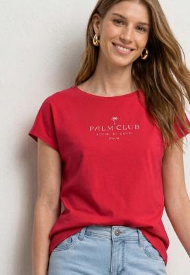 basic wording print shirt