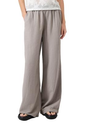 Lässige Leinenmix-Hose im Wide Leg-Schnitt