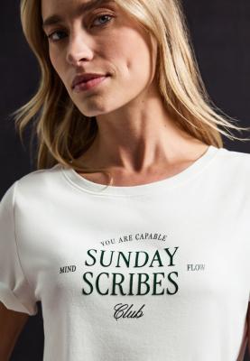 interlock shirt w.flock wordin