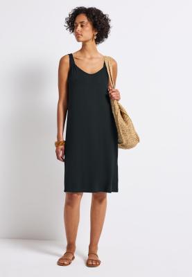 Knot Detail Jersey Dress_solid