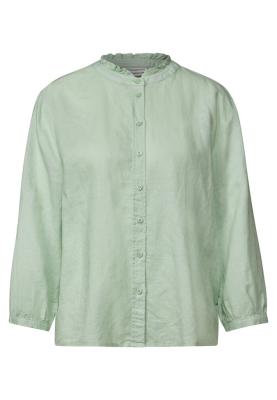 SOL_Buttoned blouse w frill