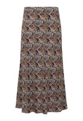 WOVEN MIDI SKIRT