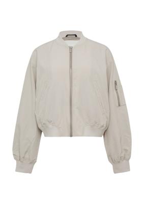 Blouson mit Stehkragen und Rippbündchen