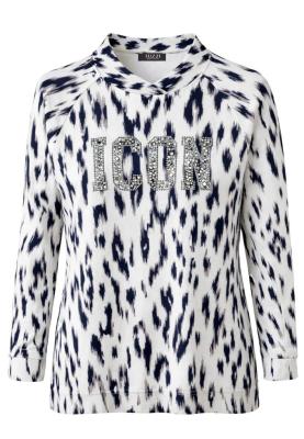 Sweatshirt mit funkelnder „ICON“-Applikation