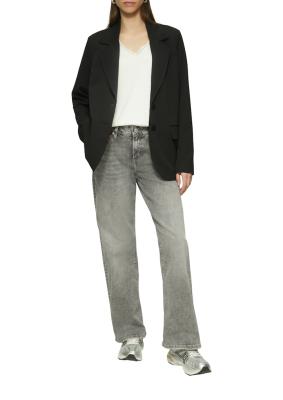 Modalmix-Shirt mit Spitzenblende