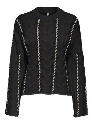 ONLTESSA LS CABEL STITCH O-NECK CC