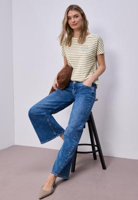 striped shirt w.chest print