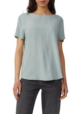 Kurzarmbluse aus Viskose