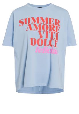Oversized T-Shirt mit SUMMER AMORE Print – lässig, modern & sommerlich
