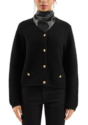 Cardigan mit Strukturmuster