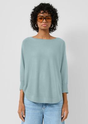 Lässiger Strickpullover aus Viskosemix