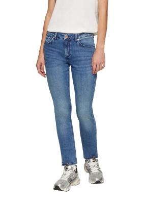 Schlanke Mid-Rise-Jeans mit Slim Leg