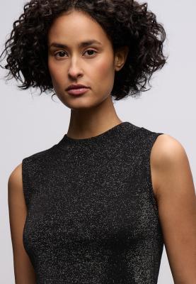 shiny turtle neck top