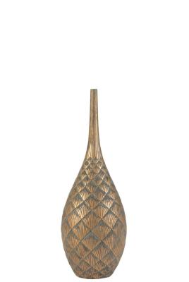 Vase Muster Poly Champagne Small