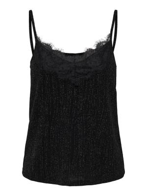 Unterhemd mit Glitzer-Effekt für den Alltag | ONLNEW CAROL S/L GLITTER MIX TOP BO