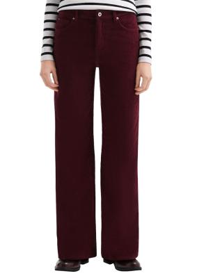 Entdecke den Cord-Chic: Stylische High-Rise-Hose mit weitem Bein