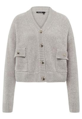 MARC AUREL Strickjacke – Luxuriöses Chenille-Garn mit Schmuckknöpfen