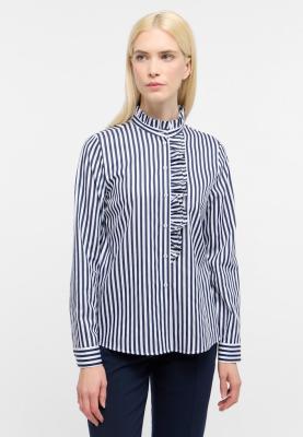 ETERNA Bluse – Femininer Print-Look in hellem Blau