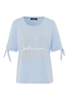 TUZZI Collection – Lässiges T-Shirt mit Bindebändern und funkelndem Schriftzug | S51Top/TShirt
