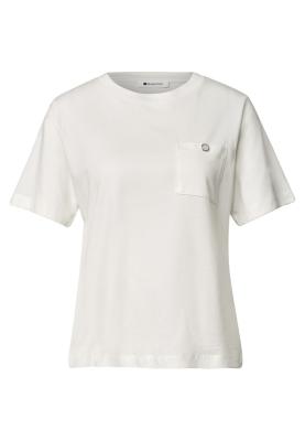 shirt w.deco button at pocket