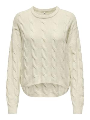 ONLJEANETT LIFE LS CABLE O-NECK CC