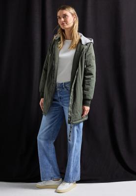 Long Padded Bomber Jkt w. remo