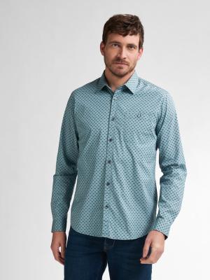 Langarmhemd mit Allover-Muster – Stilvolles Update für Deine Garderobe